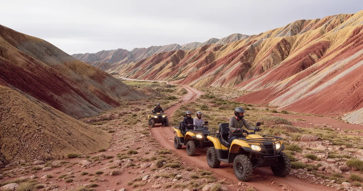 tReS pErSoNaS REcOrRiEnDo En cuAtrImOtO en La mONtAñA De CoLorEs
